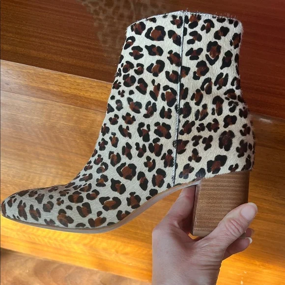 Worn once Able Leopard Print leather Ankle Boots - Picture 3 of 15